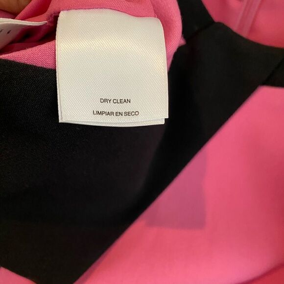 Nine West Color Block Pink Black Stretchy Dress 4 - Picture 5 of 6